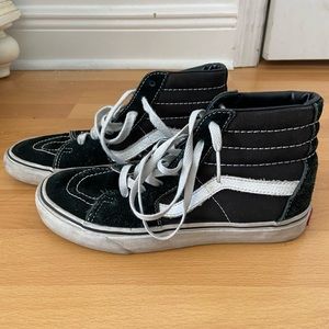 Vans black Sk8 Hi gently used sneaker